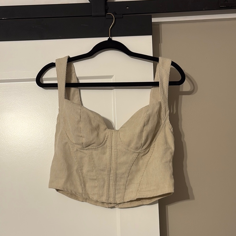 Corduroy Women's Corset Top